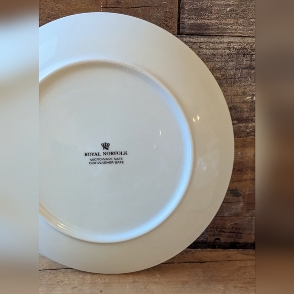 Vintage Royal Norfolk "Dear Santa, Don't Forget Me Ceramic Cookie Plate - Picture 7 of 8